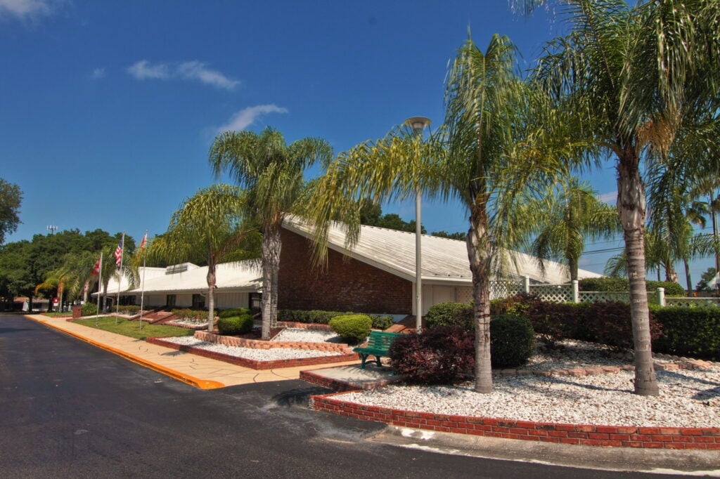 exterior of clubhouse