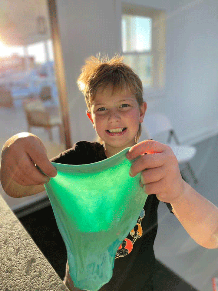 kids crafts green slime