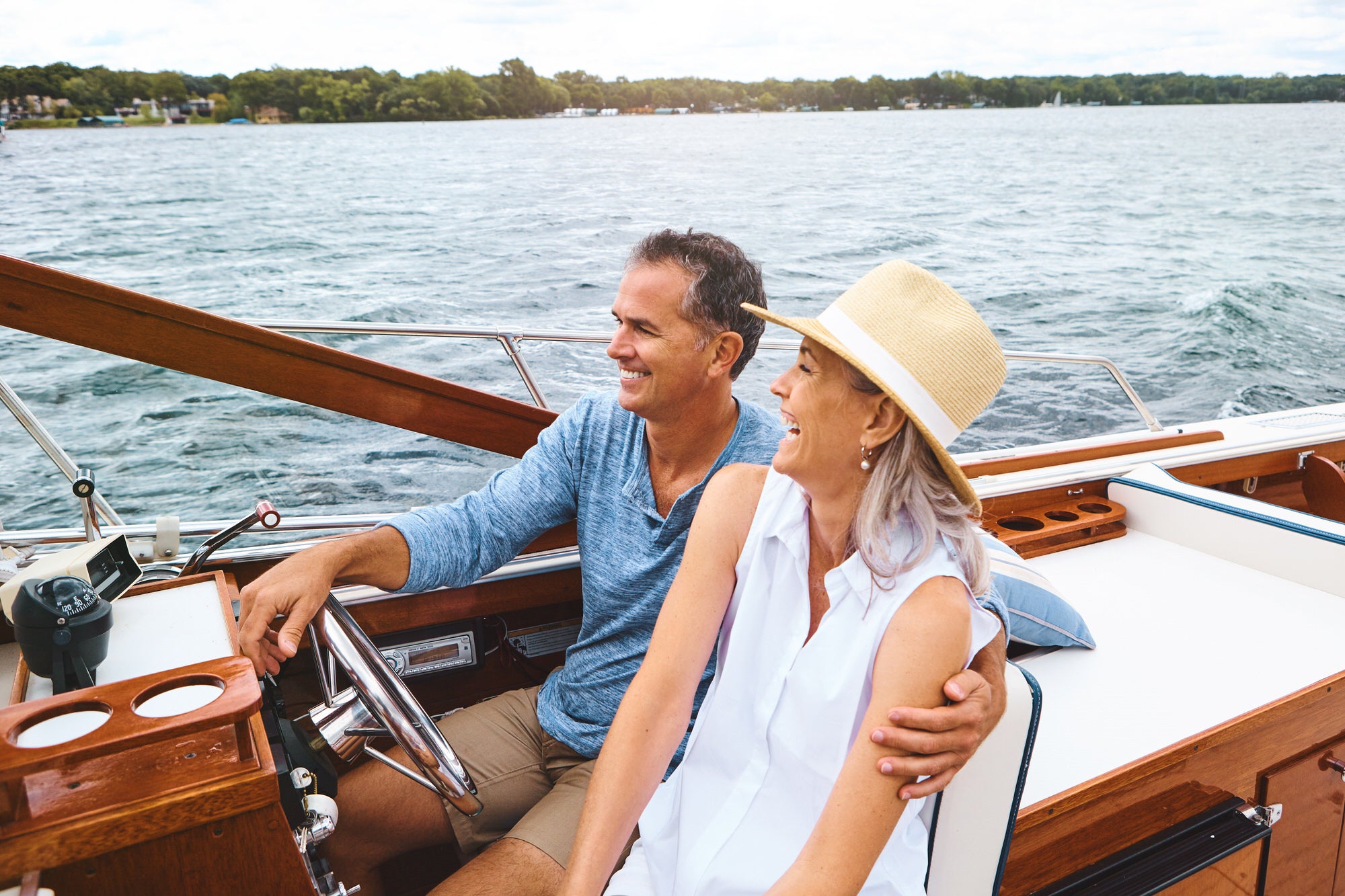 Couple Boating - Marina