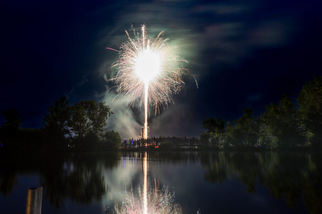Point Sebago fireworks