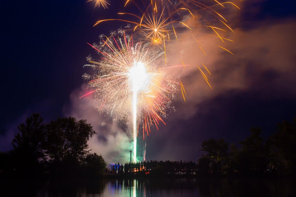 Point Sebago fireworks