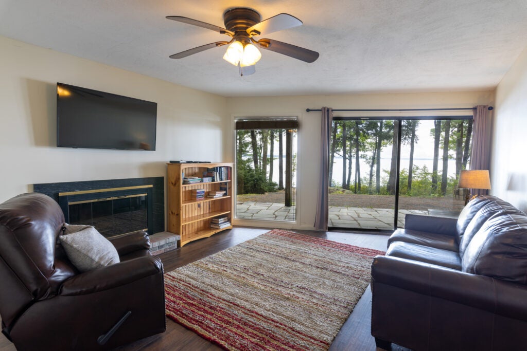 Island Lodge lower level living room