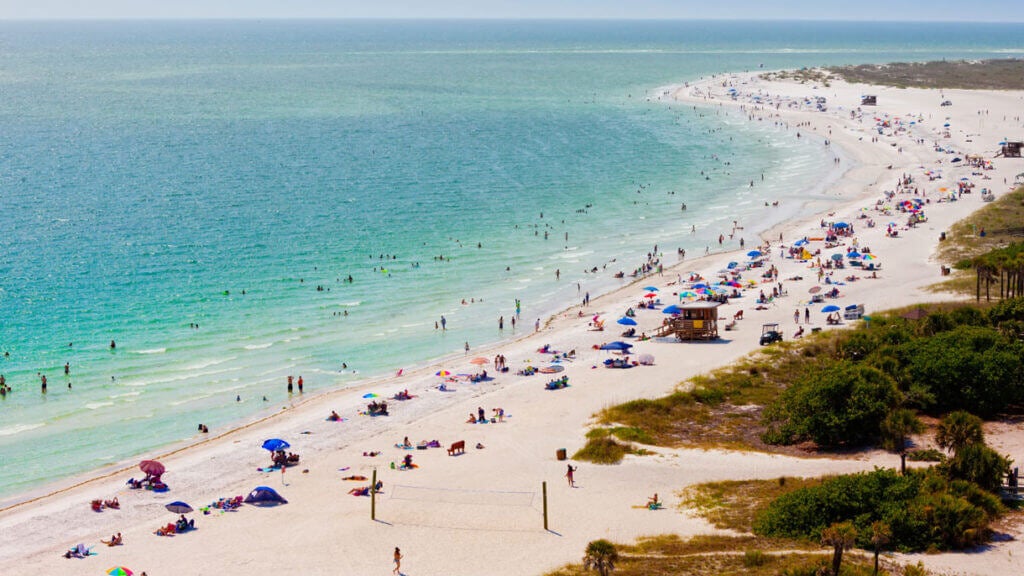 Lido Beach in Sarasota, Florida