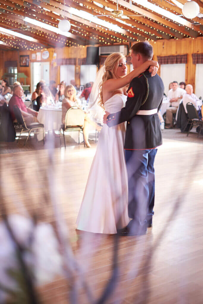 Wedding reception at Point Sebago Resort in Casco, Maine