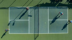 Pickleball court in Florida at a 55+ community