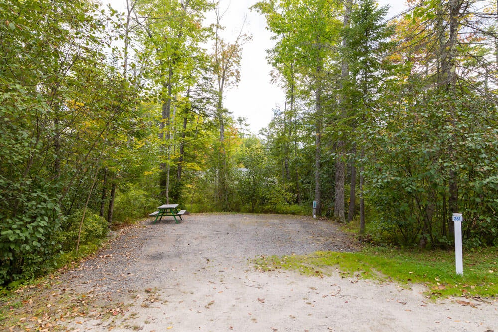 Point Sebago Resort's seasonal RV sites.