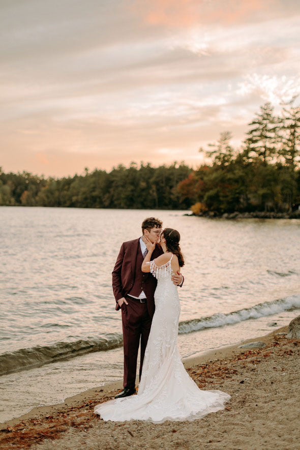 Sarah Bouffard's wedding at Point Sebago Resort. Photo by Emily Leonard Photography.