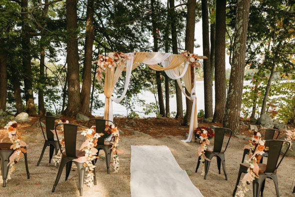 Sarah Bouffard's wedding at Point Sebago Resort. Photo by Emily Leonard Photography.