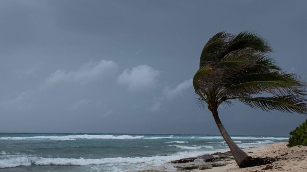 Hurricane beach view