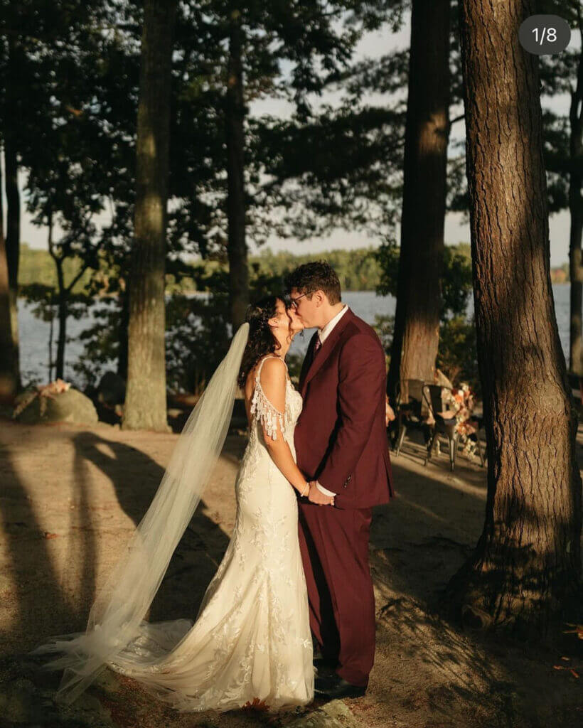 Sarah Bouffard's wedding at Point Sebago Resort. Photo by Emily Leonard Photography.