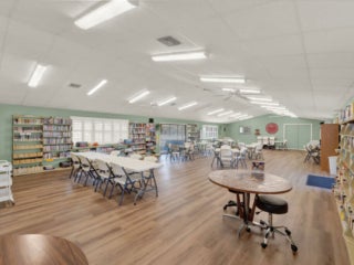 Community center at Holiday RV Park in Leesburg, Florida.