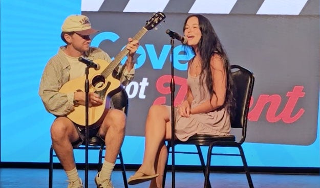 Maia Millard wows with an acoustic performance during Cove's Got Talent at Point Sebago Resort.