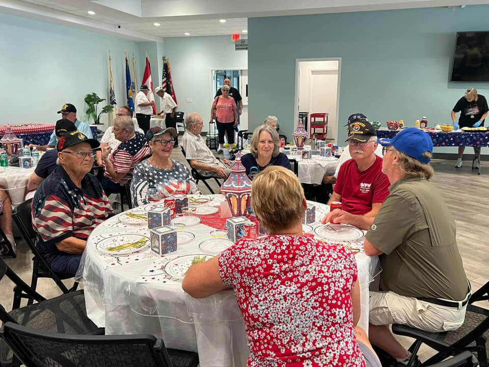 Veterans Day dinner at Rolling Greens Village in Florida.