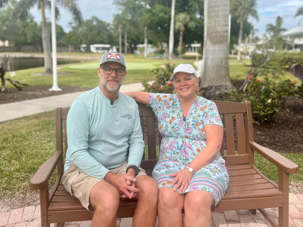 Jeff and Julie Starkweather live in Jamaica Bay Village in Fort Myers, Florida