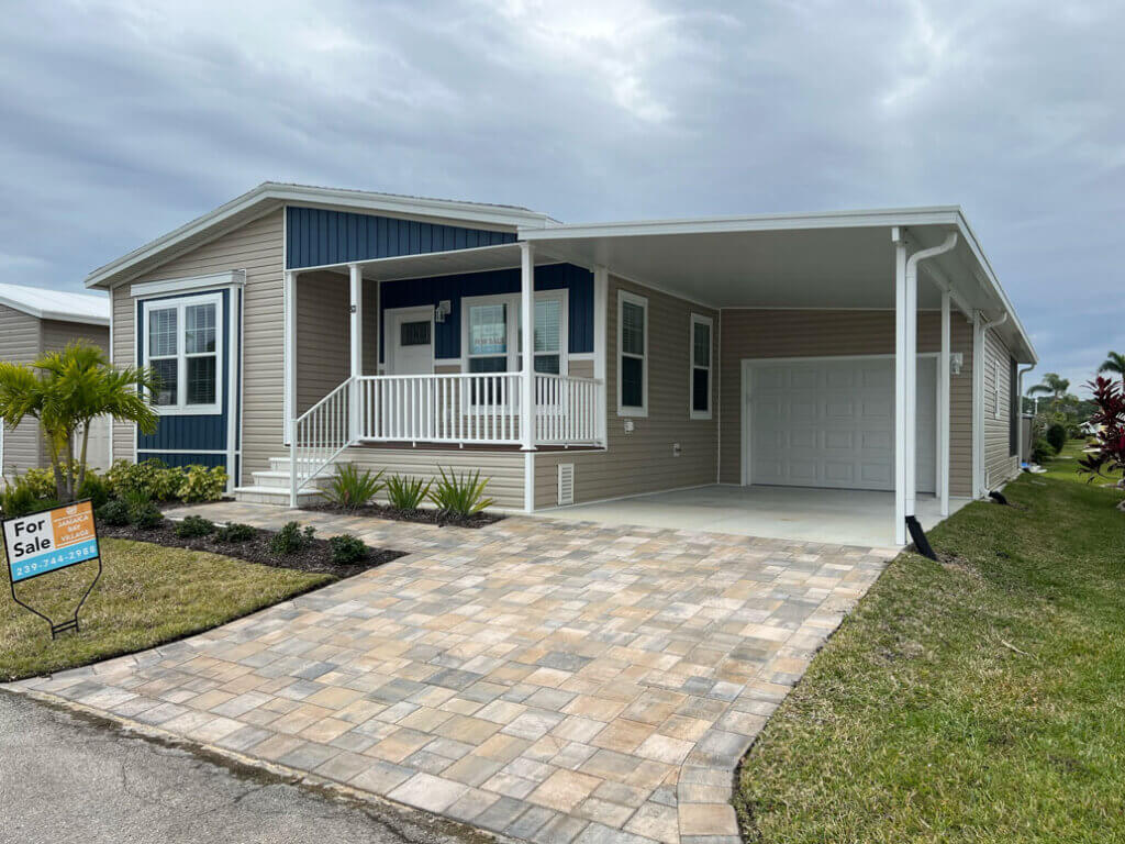 New manufactured home for sale in Fort Myers, Florida at Jamaica Bay Village