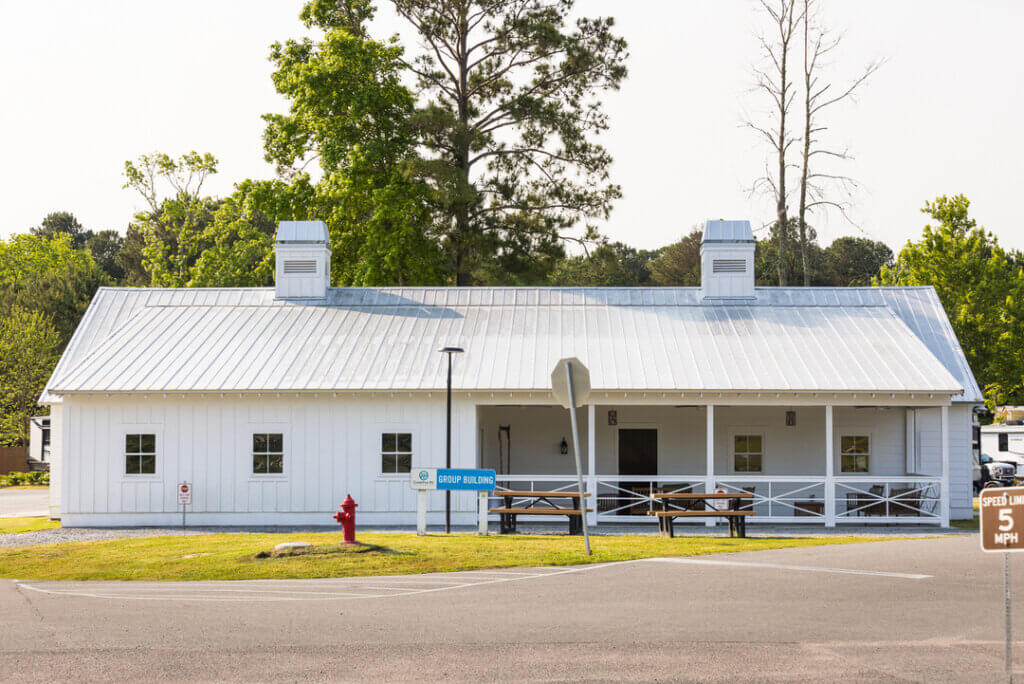 CreekFire_Buildings_3 Group building at CreekFire RV Resort in Savannah, Georgia.