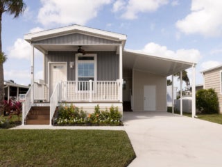 Exterior front of manufactured home