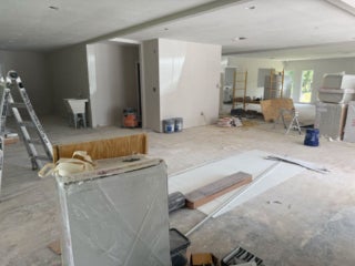 Interior renovations within the West Clubhouse at Rolling Greens Village in Ocala, Florida.