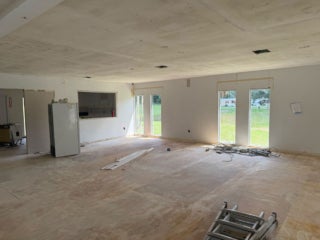 Interior renovations underway within the West Clubhouse at Rolling Greens Village in Ocala, Florida.