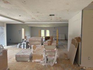 Interior renovations within the West Clubhouse at Rolling Greens Village in Ocala, Florida.
