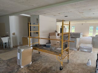 Interior renovations within the West Clubhouse at Rolling Greens Village in Ocala, Florida.