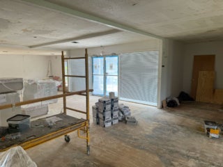 Interior renovations within the West Clubhouse at Rolling Greens Village in Ocala, Florida.