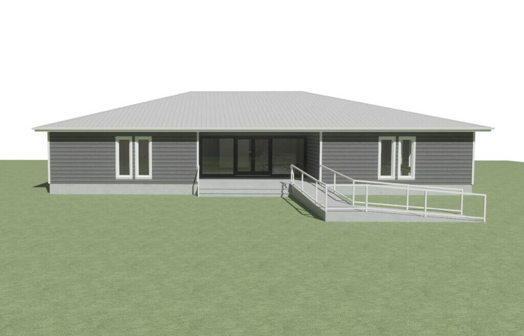 Computer rendering of the finished West Clubhouse renovation in Rolling Greens Village.
