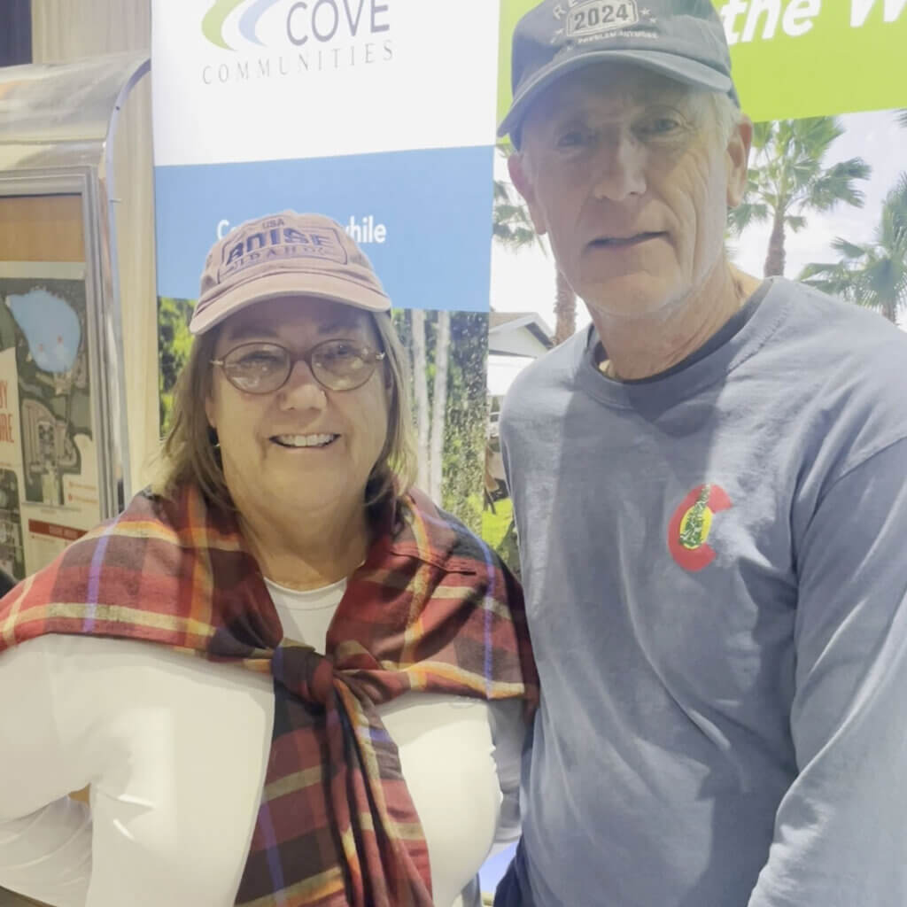 Diana & Karl Bockwoldt at the Florida RV SuperShow in Tampa.