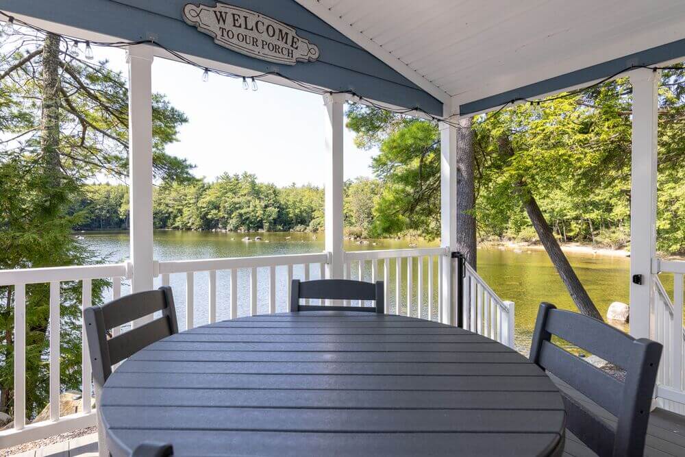 Cabin for sale at Point Sebago in Maine.