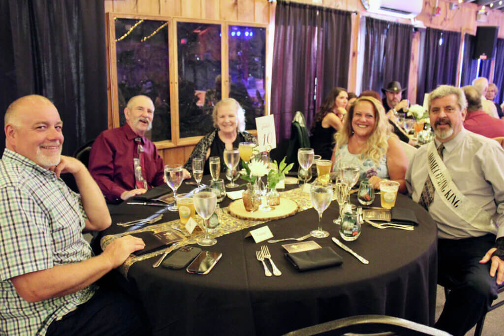 Guests and the Point Sebago Homing King at the Point Sebago Resort Resident&#039;s Choice Awards.