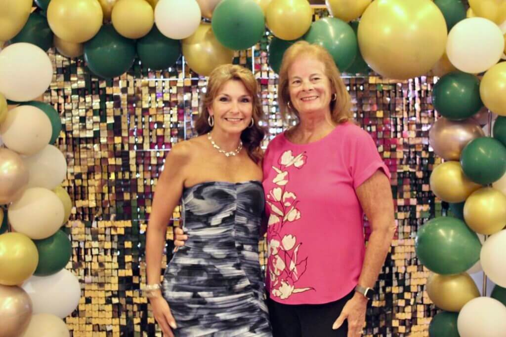 Two women posing together at the Point Sebago Resort Resident&#039;s Choice Awards.