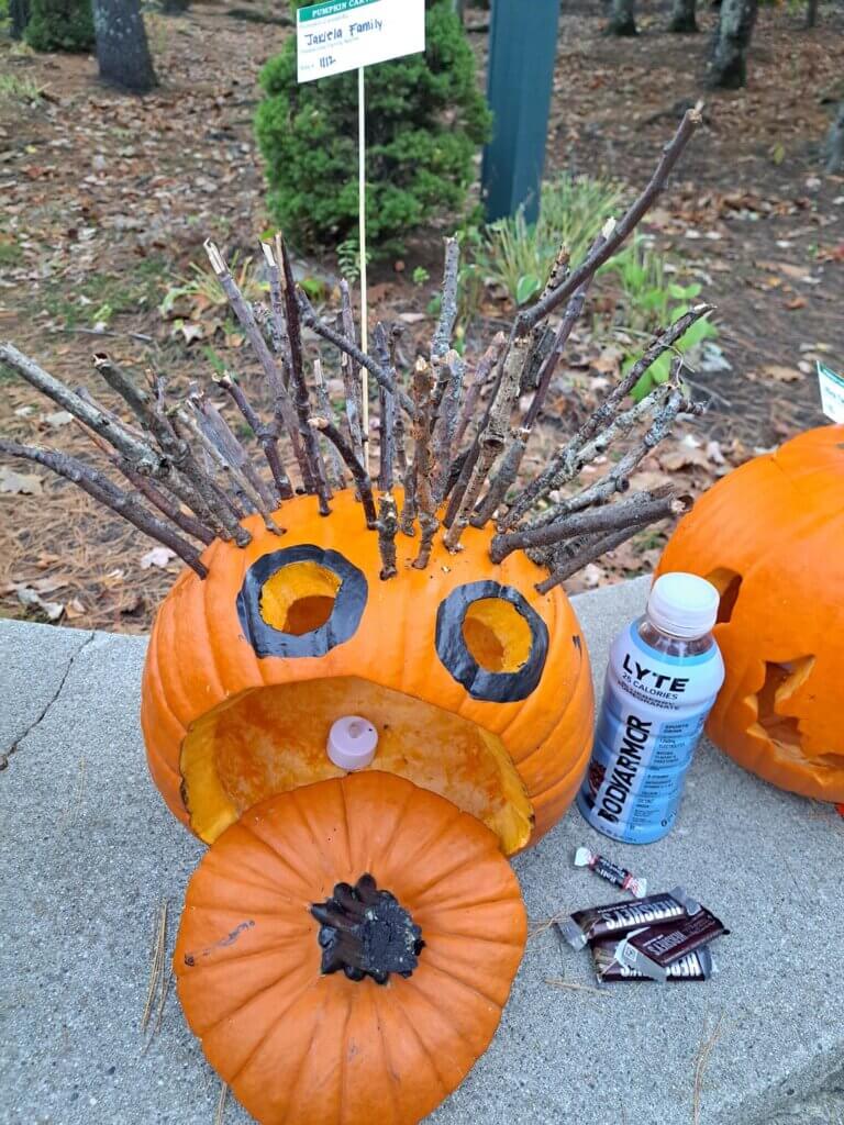 Pumpkin Carving Contest at Point Sebago Resort on Sebago Lake in Maine.