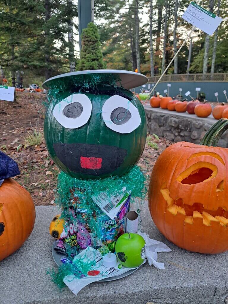 Pumpkin Carving Contest at Point Sebago Resort on Sebago Lake in Maine.