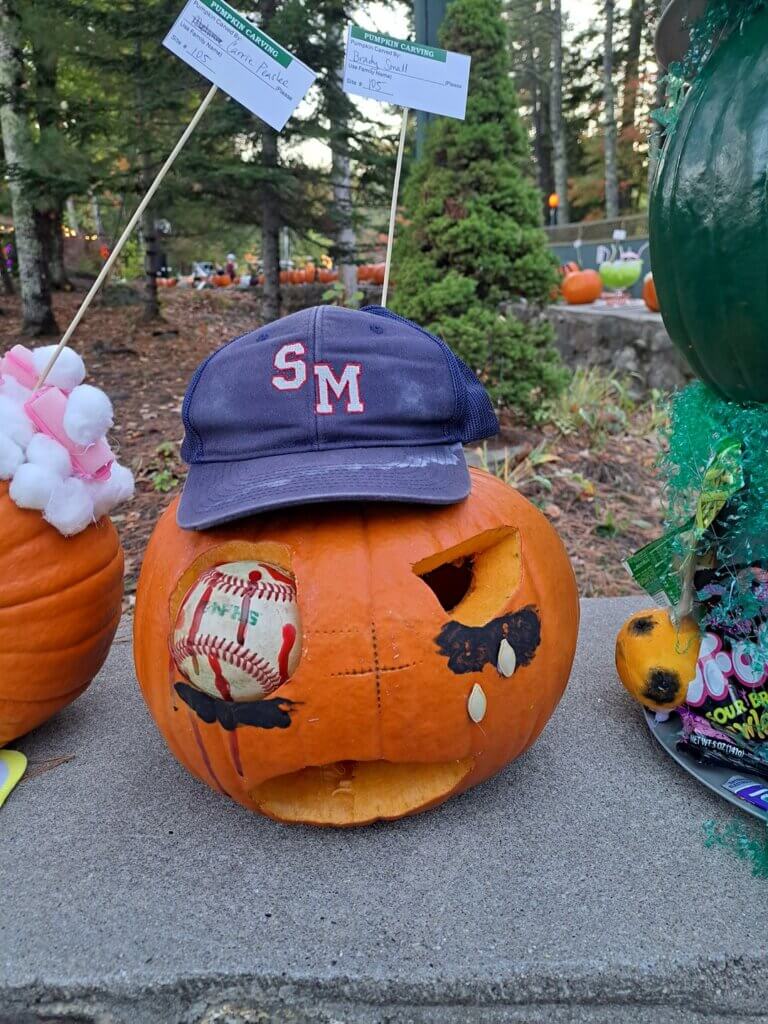 Pumpkin Carving Contest at Point Sebago Resort on Sebago Lake in Maine.