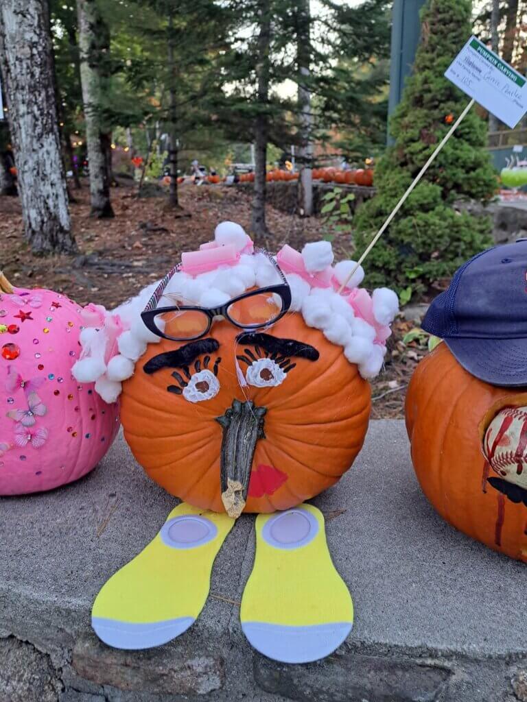 Pumpkin Carving Contest at Point Sebago Resort on Sebago Lake in Maine.