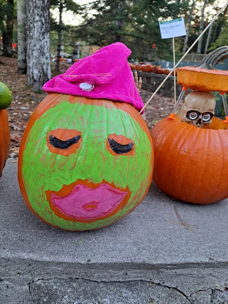 Pumpkin Carving Contest at Point Sebago Resort on Sebago Lake in Maine.
