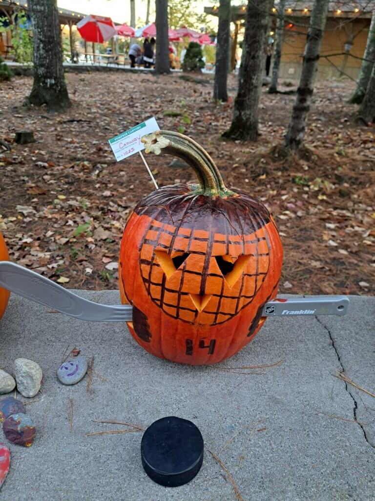Pumpkin Carving Contest in Maine at Point Sebago Resort.