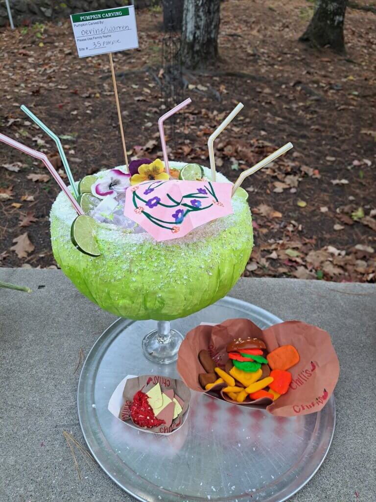 Pumpkin Carving Contest in Maine at Point Sebago Resort.