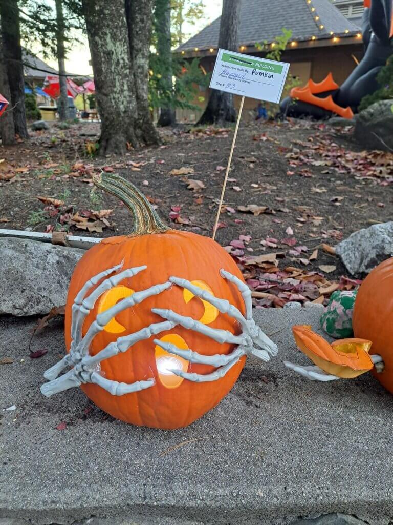 Pumpkin Carving Contest in Maine at Point Sebago Resort.