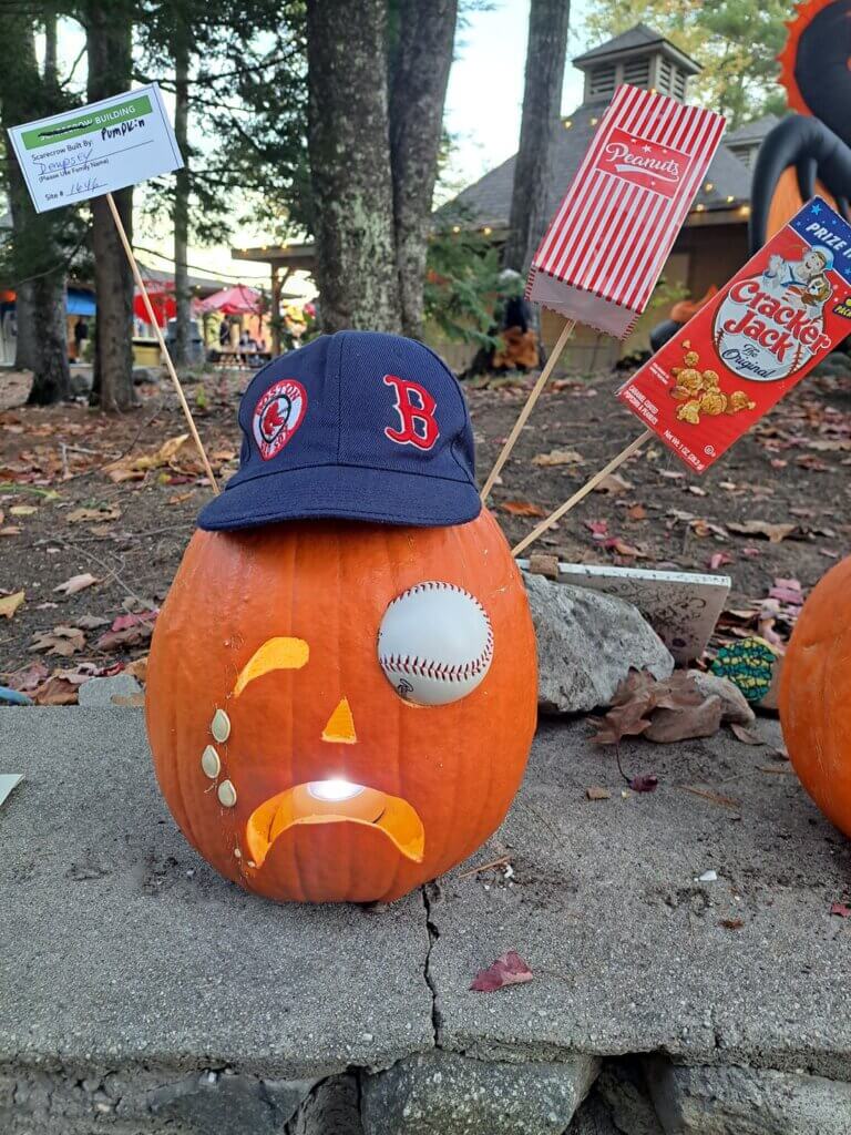 Pumpkin Carving Contest in Maine at Point Sebago Resort.