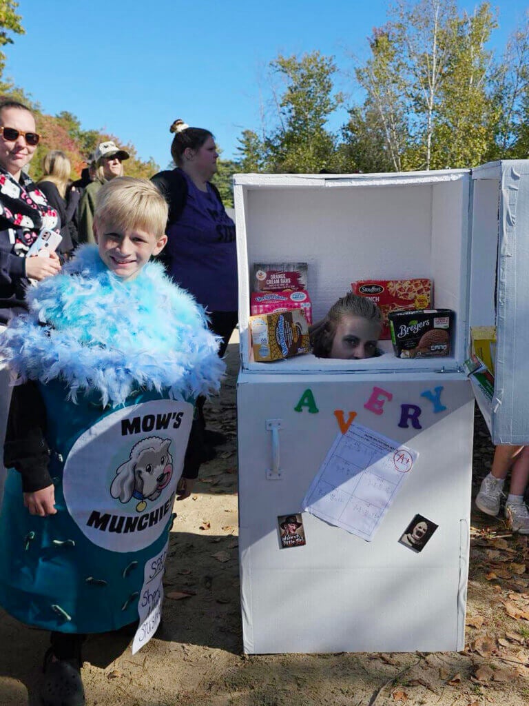 Kids in the Halloween Costume Contest at Point Sebago Resort in Casco, Maine.