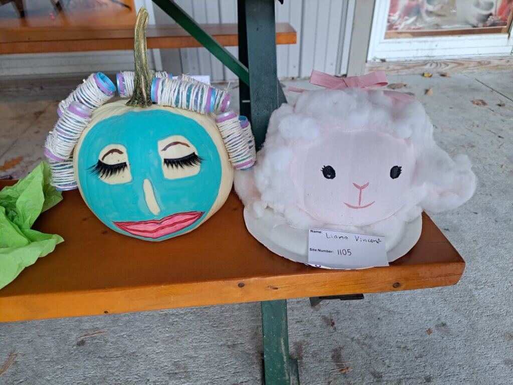 Pumpkin Painting Contest at Point Sebago Resort in Maine.