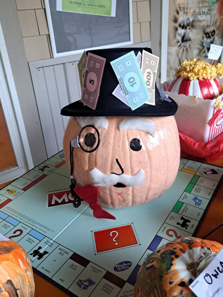 Pumpkin Painting Contest at Point Sebago Resort in Maine.