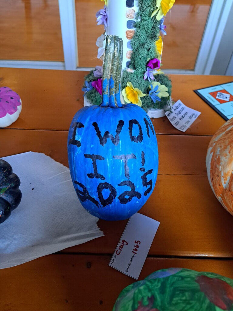 Pumpkin Painting Contest at Point Sebago Resort in Maine.