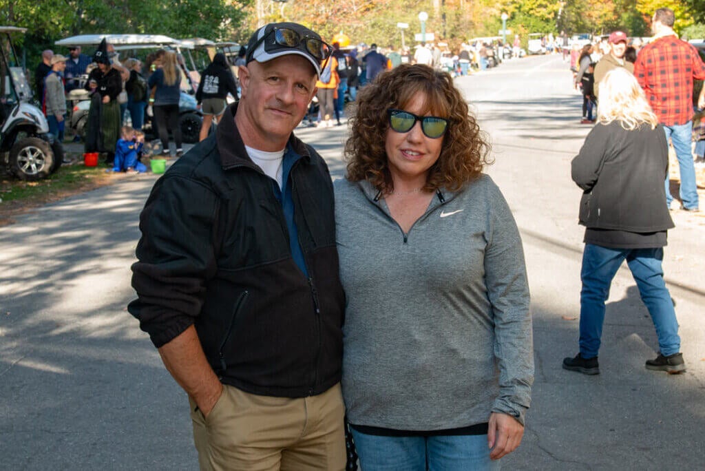 Guests before the Halloween Parade at Point Sebago Resort in Maine. Photo courtesy of Dave Rando Photography.