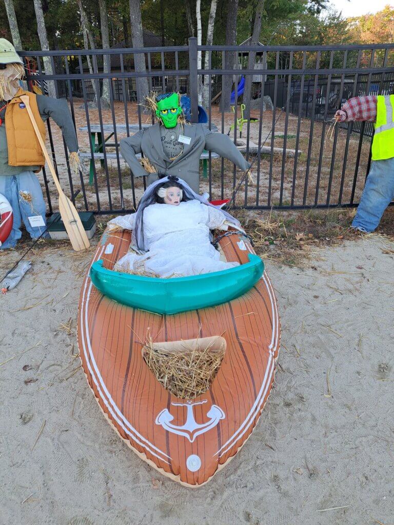 Scarecrow Contest at Point Sebago Resort in Casco, Maine.