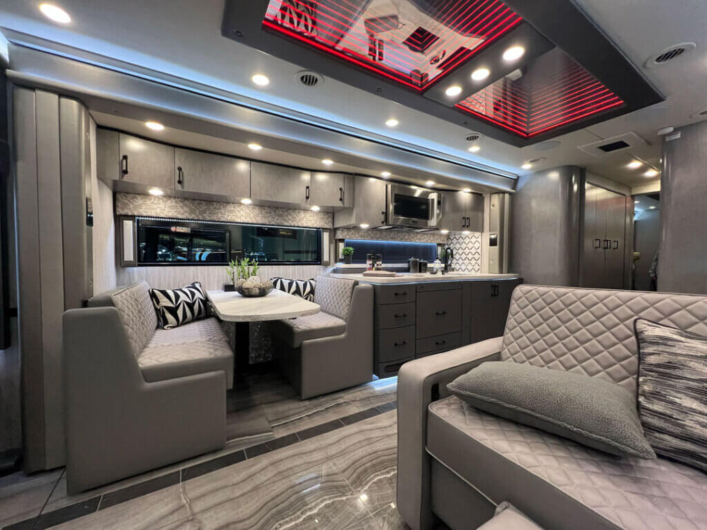 Foretravel_motorcoach_3 Inside a Foretravel Motorcoach at the 2025 Florida RV SuperShow in Tampa