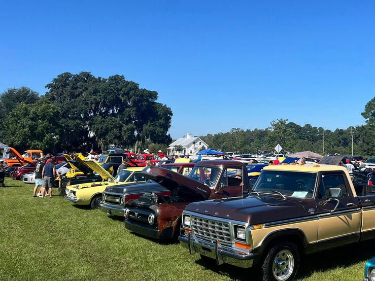 Low_Country_Car_Show_Creekfire_2025_20 Classic cars at the Low Country Car Show at CreekFire RV Resort in 2025.