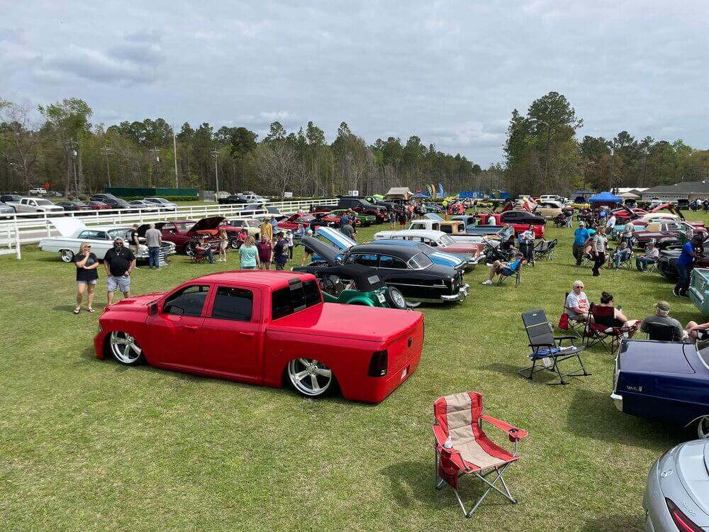 Low_Country_Car_Show_Creekfire_3 Classic cars at the Low Country Car Show at CreekFire RV Resort in 2025.