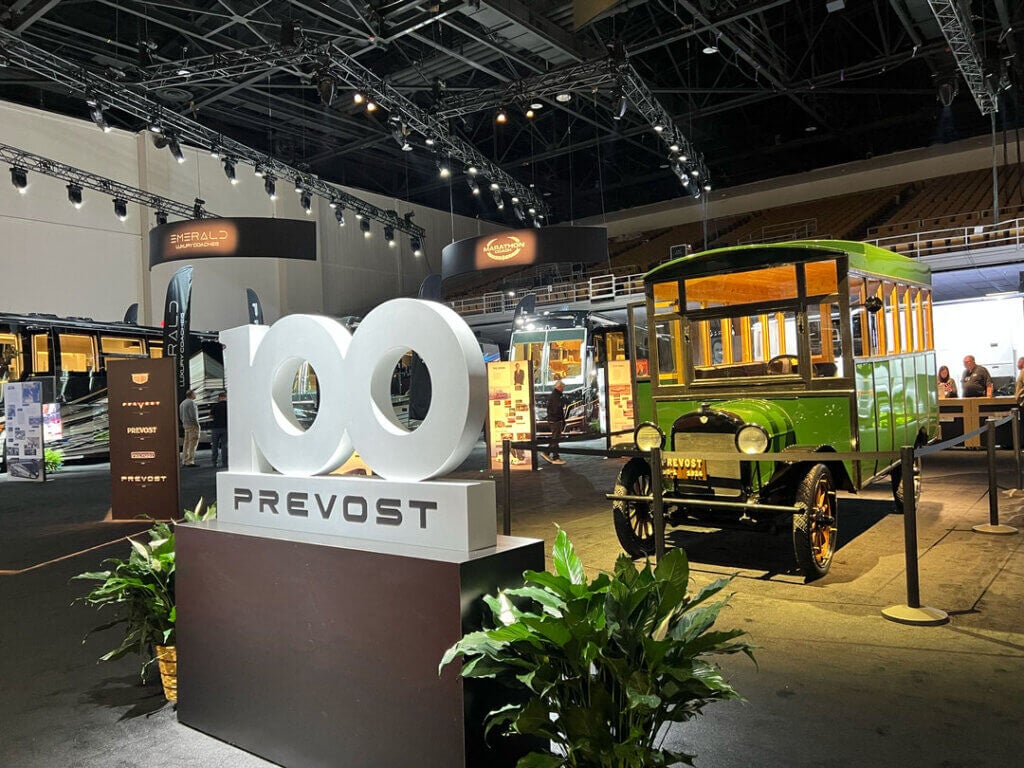 Prevost Motorcoach at the 2025 Florida RV SuperShow in Tampa